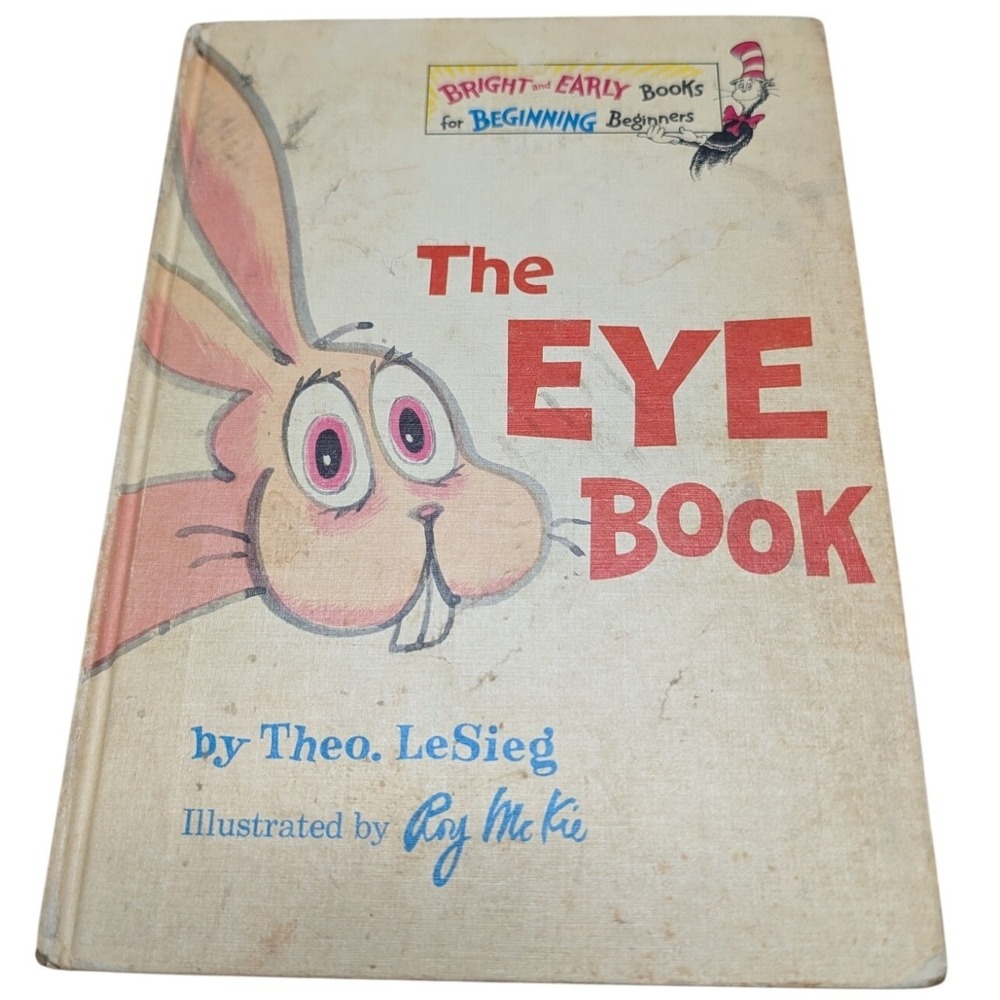 The Eye Book Dr Seuss Theo LeSieg Bright Early Books Vintage Hardcover Childrens